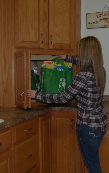 Finished Corner Dumbwaiter